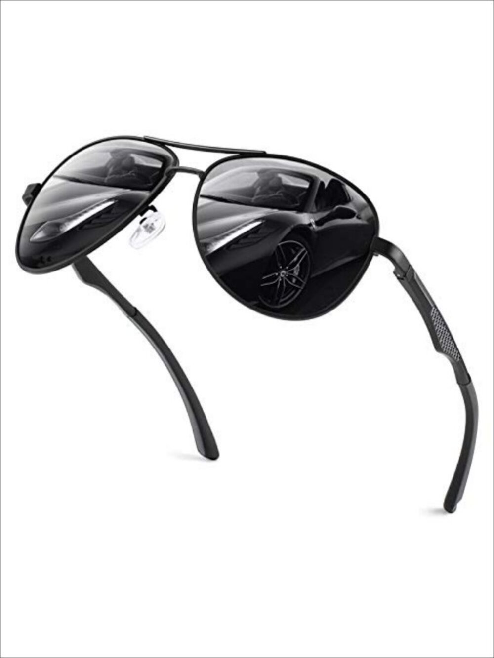 Polarized Retro Wrap Around Sunglasses UV400 Lightweight Full Frame